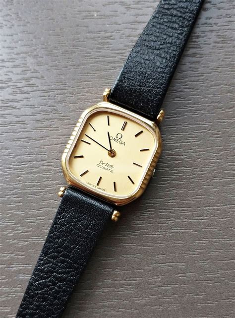 omega deville square face watch|omega deville watch women.